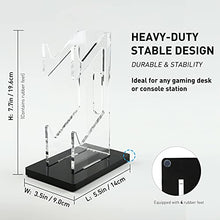 Load image into Gallery viewer, OAPRIRE Universal Dual Controller Holder for PS4 PS5 Xbox ONE Switch, Controller Stand Gaming Accessories, Build Your Game Fortresses (Crystal Black)