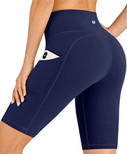 Load image into Gallery viewer, IUGA Workout Shorts for Women with Pockets 8"/5" High Waisted Compression Running Shorts Tummy Control Biker Shorts for Women