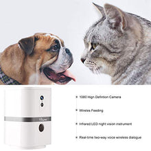 Load image into Gallery viewer, SKYMEE Petalk AI II Dog Camera Treat Dispenser, WiFi Remote Pet Camera with 180° PTZ and Night Vision, Compatible with Alexa
