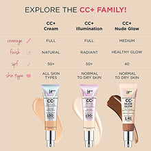 Load image into Gallery viewer, it COSMETICS Your Skin But Better Cc+ Cream Illumination, Light Medium (C) - Full-Coverage Foundation, Hydrating Serum & Spf 50+ Sunscreen - Radiant Finish - 1.08 Fl Oz Light Medium (Cool Undertone)