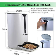 Load image into Gallery viewer, WESTLINK Automatic Cat Dog Feeder Smart Feed with WiFi Camera Pet Food Dispenser with Time and Meal Size Programmable 7L Large Hopper Up to 6 Meals