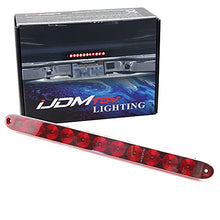 Load image into Gallery viewer, iJDMTOY 15-Inch Truck Trailer Tailgate Red LED ID Light Bar Compatible With Chevrolet Dodge Ford GMC Nissan Toyota etc, Functions as Tail Light, Brake Lamp & Turn Signal Lights, Dark Red Lens