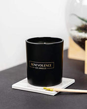 Load image into Gallery viewer, Premium Rose & Sandalwood Hand Poured Scented Candles, 8 oz | 45 Hour Burn, Long Lasting, Highly Scented, All Natural Soy Candles | Relaxing Aromatherapy Candle with Matte Black Glass Gift Box