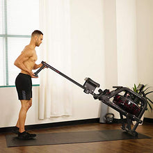 Load image into Gallery viewer, Sunny Health & Fitness Water Rowing Machine Rower w/LCD Monitor - Obsidian SF-RW5713