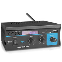 Load image into Gallery viewer, Home Audio Power Amplifier System 2X40W Mini Dual Channel Sound Stereo Receiver Box w/ LED For Amplified Speakers, CD Player, Theater via 3.5mm RCA for Studio, Home Use Pyle PCA2