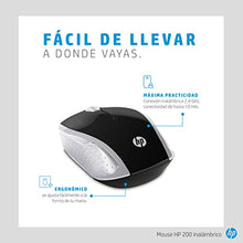 Load image into Gallery viewer, HP Wireless Mouse 200 (Black/Silver, 2HU84AA)