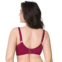 Load image into Gallery viewer, HSIA Women's Minimizer Bra Unlined Underwire Full Figure Lace Bra Plus Size Full Coverage Unpadded Bra 34C-44DDD Burgundy