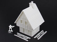 Load image into Gallery viewer, Cottage, Terrain Scenery for Tabletop 28mm Miniatures Wargame, 3D Printed and Paintable, EnderToys