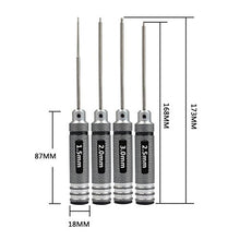 Load image into Gallery viewer, OFNMY 4pcs Hex Screw Driver Tools Kit Set 1.5mm 2.0mm 2.5mm 3.0mm Metric RC Helicopter Screw driver