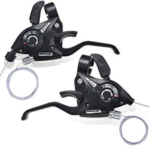 Load image into Gallery viewer, BESNIN Bike Shifter&Brake 1 Pair 3x8 24Speed /3x7 21Speed Shifter and Left/Right Brake Lever Set for Mountain Bike Folding Bike Universal Replacement Part (3x8 24speed)