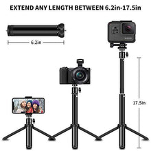 Load image into Gallery viewer, Phone Tripod, SYOSIN 2020 Extendable Phone Camera Tripod Mount with Bluetooth Control and Universal Clip,360°Rotating Flexible Tripod Stand Holder,Compatible with Smartphone, Camera and GoPro