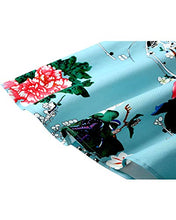 Load image into Gallery viewer, Hanpceirs Women's Boatneck Sleeveless Swing Vintage 1950s Cocktail Dress MintFlower 2X