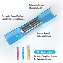 Load image into Gallery viewer, TICONN 250Pcs Heat Shrink Wire Connectors, Waterproof Automotive Marine Electrical Terminals Kit, Crimp Connector Assortment, Ring Fork Spade Butt Splices
