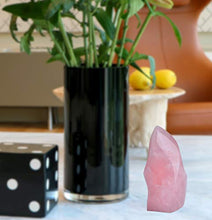Load image into Gallery viewer, AMOYSTONE Rose Quartz Crystal Stones Energy Flame Tower Chakra Healing Stone Home Decoration 0.6-1.0LB
