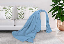 Load image into Gallery viewer, Crover All Season Waffle Premium Thermal Blanket King Size 108"x90" Durable Soft Cozy Breathable Weave Design 100% Cotton, Cashmere Blue