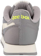Load image into Gallery viewer, Reebok Leather (Ree) Cycle Unisex Sneaker, spacer grey/classic white/yellow flare, 7.5 US Men