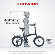 Load image into Gallery viewer, Schwinn Adapt 1 Folding Bike, 20-Inch Wheels, 7-Speed, Gloss Navy