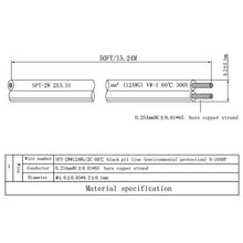 Load image into Gallery viewer, FIRMERST 12/2 Low Voltage Wire Outdoor Landscape Lighting Cable 50 Feet