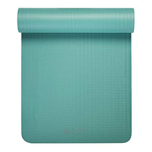 Load image into Gallery viewer, Gaiam Essentials Thick Yoga Mat Fitness & Exercise Mat With Easy-Cinch Yoga Mat Carrier Strap, Teal, 72"L X 24"W X 2/5 Inch Thick