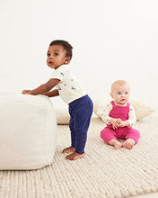 Load image into Gallery viewer, Moon and Back by Hanna Andersson Unisex Babies' Long-Sleeve Side Snap Bodysuit, Pack of 3, Pink, 6-12 Months