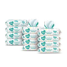 Load image into Gallery viewer, Baby Wipes, Pampers Sensitive Water Based Baby Diaper Wipes, Hypoallergenic and Unscented, 8 Pop-Top Packs with 4 Refill Packs for Dispenser Tub, 864 Total Wipes (Packaging May Vary)