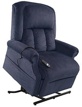 Load image into Gallery viewer, Mega Motion Easy Comfort Superior 3 Position Heavy Duty Big Lift Chair 500 lb Capacity Chaise Lounge Recliner - Ocean Blue Fabric
