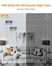 Load image into Gallery viewer, Indoor Cameras 4MP Kit Wireless Security Camera for Home Security, Plug-in WiFi Camera (2.4G ONLY) Surveillance Camera with Night Vision, 2-Way Audio, 360° View, Motion Tracking, Sound Detection