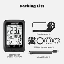 Load image into Gallery viewer, COOSPO Bike Computer GPS Wireless, ANT+ Cycling Computer GPS with Bluetooth , Multifunctional ANT+ Bicycle Computer GPS with 2.4 LCD Screen, Bike Speedometer with Auto Backlight IP67