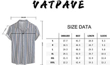 Load image into Gallery viewer, VATPAVE Mens Floral Hawaiian Shirts Short Sleeve Button Down Beach Shirts Small Blue Aloha