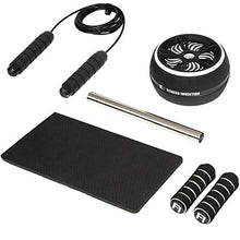 Load image into Gallery viewer, Fitness Invention Ab Roller Wheel - 3-IN-1 Ab Wheel Roller with Knee Mat and Jump Rope - Ab Roller Wheel for Abdominal Exercise - Ab Workout - Home Workout Equipment - Abs Wheel Roller - Abs Roller