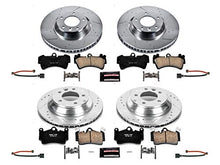 Load image into Gallery viewer, Power Stop K4500 Front and Rear Z23 Carbon Fiber Brake Pads with Drilled & Slotted Brake Rotors Kit