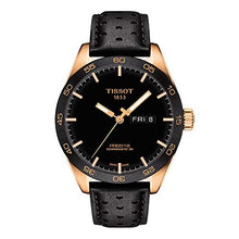 Load image into Gallery viewer, Tissot Men's PRS 516 316L Stainless Steel case with Rose Gold PVD Coating Swiss Automatic Leather Strap, Black, 20 Casual Watch (Model: T1004303605101)