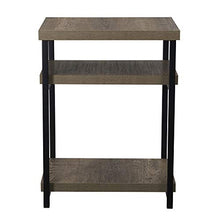 Load image into Gallery viewer, Household Essentials Ashwood Low Square Side End Table with Shelf for Storage