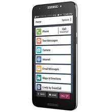 Load image into Gallery viewer, Jitterbug Smart2 No-Contract Easy-to-use 5.Smartphone for Seniors by GreatCall,Black
