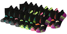 Load image into Gallery viewer, Saucony Women's Performance Heel Tab Athletic Socks (8, Black (16 Pairs), Shoe Size: 5-10