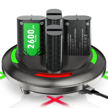 Load image into Gallery viewer, Rechargeable Battery Pack for Xbox One Controller,4x2600mAh Xbox One Controller Battery Pack,High Capacity Rechargeable Batteries with Charging Dock for Xbox One S/X,Xbox Series S/X Controller