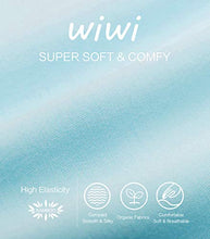 Load image into Gallery viewer, WiWi Women's Bamboo Nightgowns Sexy Camisole Sleepwear V Neck Nightshirt Plus Size Chemise Full Slip for Under Dress S-4X, Pale Blue, Medium