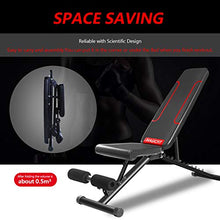 Load image into Gallery viewer, Magic Fit Adjustable Weight Bench Utility Exercise Workout Bench Flat/Incline/Decline Bench Press for Home Gym