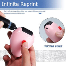 Load image into Gallery viewer, Belioncry Identity Theft Protection Roller Stamp 2.0 Generation with Ceramic Box Opener ID Police Block Address and Protect Your Privacy Information Self-Inking Roller Stamp