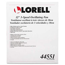 Load image into Gallery viewer, Lorell 12" Oscillating Desk Fan, Light Gray