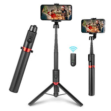 Load image into Gallery viewer, simorr Portable Selfie Stick Tripod with Bluetooth 3375+SmallRig Cold Shoe Mount Adapter (2pcs Pack) with 1/4"-20 Thread for Camera Cage Flash LED Moniter - 2060