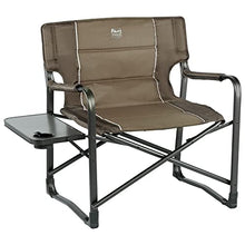 Load image into Gallery viewer, TIMBER RIDGE Oversized Directors Chairs with Side Table, Heavy Duty Folding Camping Chair up to 600 Lbs Weight Capacity (Brown)