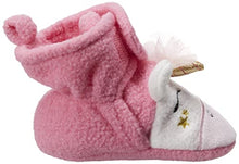Load image into Gallery viewer, Hudson Baby Unisex Baby Cozy Fleece Booties Pink Star Unicorn, 6-12 Months