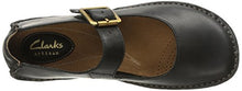 Load image into Gallery viewer, Clarks womens Janey June mary jane flats, Black Leather, 8.5 US