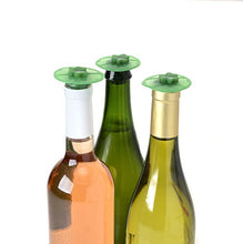 Load image into Gallery viewer, Charles Viancin Green Clover Silicone Wine Bottle Stopper