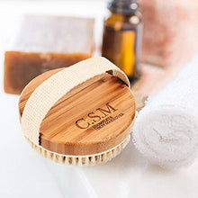 Load image into Gallery viewer, CSM Body Brush For Beautiful Skin - Solid Wood Frame & Boar Hair Exfoliating Brush To Exfoliate & Soften Skin, Improve Circulation, Stop Ingrown Hairs, Reduce Acne and Cellulite