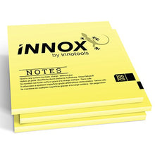 Load image into Gallery viewer, Self-Stick Notes 4x4 inch | Sticks to Any Surface Without Glue | Reusable White Dry Erase | 3 Pack, 300 Sheets (Yellow, 4x4 inches)