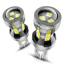 Load image into Gallery viewer, SEALIGHT 921 LED Bulbs, 912 921 LED Bulb Reverse Light T15 Backup Light LED 2600Lumens 6000K Xenon White W16W 906 904 902 Super Bright Light, Pack of 2