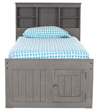 Load image into Gallery viewer, Discovery World Furniture Charcoal Twin Bookcase Bed with 6 Drawers