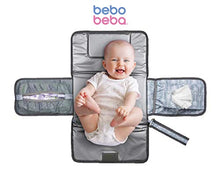 Load image into Gallery viewer, Baby Portable Changing Pad | Waterproof | Foldable Pad with Stroller Strap & Pocket for Diapers & Wipes | Changing Organizer Bag for Toddlers Infants & Newborns | Perfect Baby Shower Gift